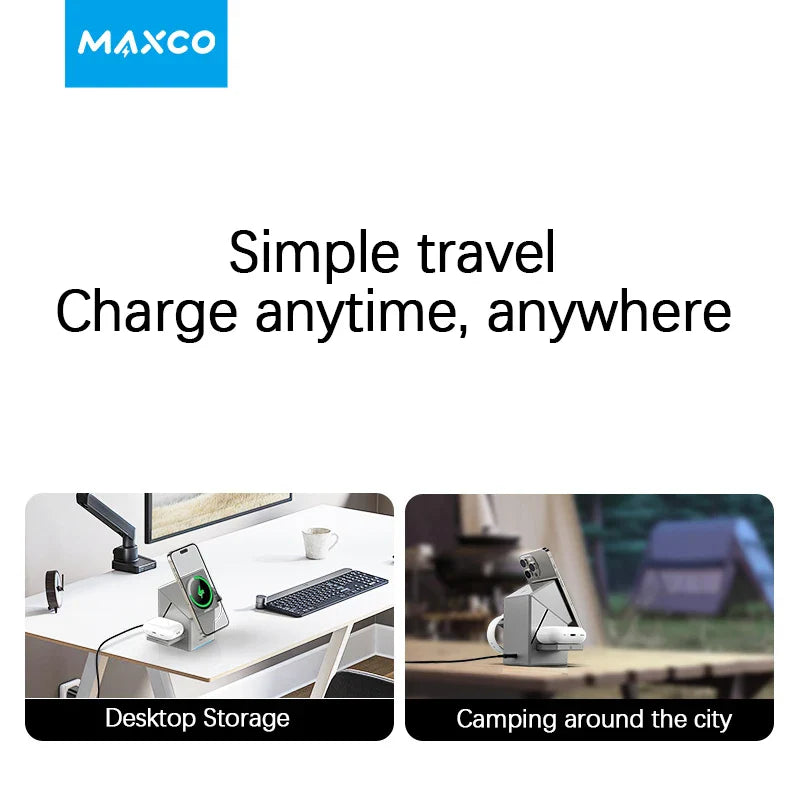 3-in-1 Magnetic Wireless Charger Stand