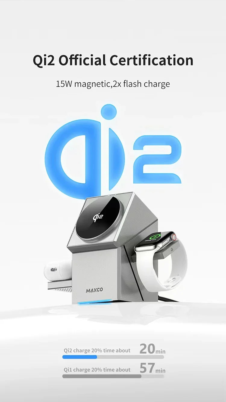 3-in-1 Magnetic Wireless Charger Stand